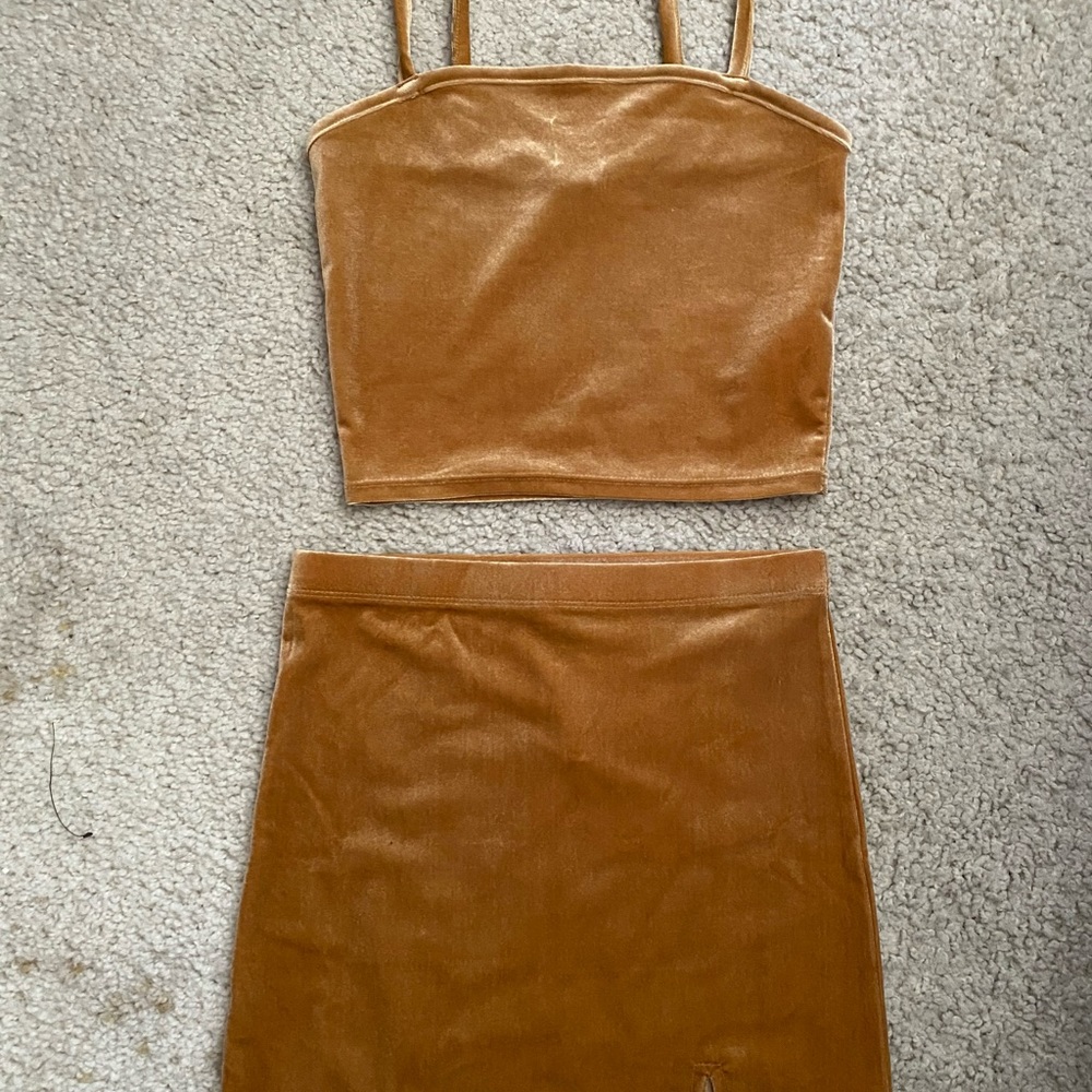 Gold Velvet set